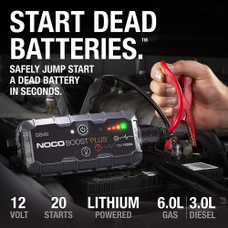 NOCO Boost Plus GB40 1000安 12伏 超安全锂电充电宝 启动器