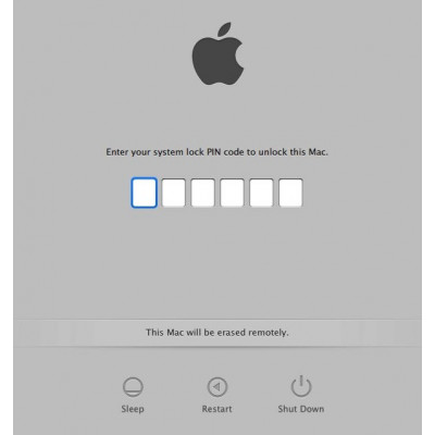 Desbloqueio do código PIN do Macbook