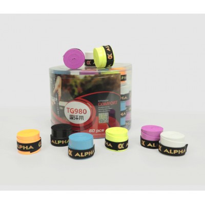 Authentic Alpha Badminton Tennis Sweat Adhesive Sweat Band TG350/300 980 Dry Matte/Viscosity