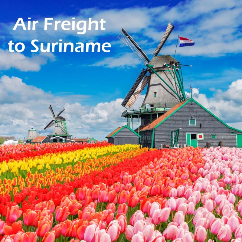Fret aérien des Pays-Bas vers le Suriname Fret aérien des Pays-Bas vers le Suriname