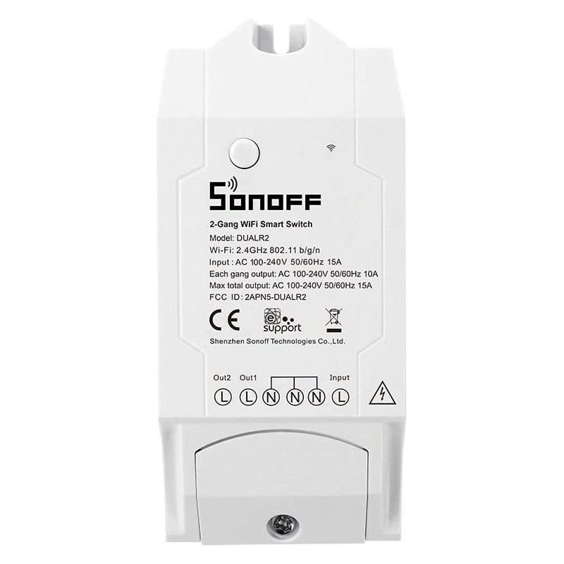 Sonoff DUAlR2 Interruptor Inteligente 2 Canales