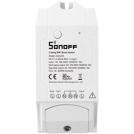 Sonoff DUALR2 Interruptor Inteligente 2 Canais