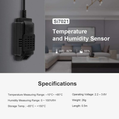 Sonoff TH16 WiFi Smart Temperature and Humidity Monitoring