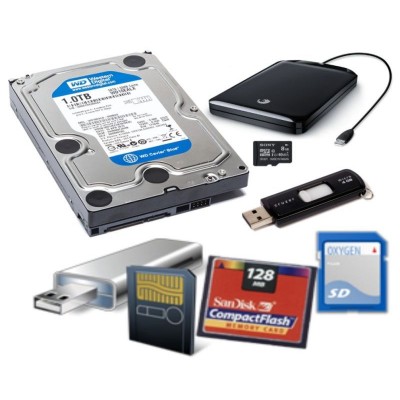 Disco rígido, disco flash USB Recuperação de dados