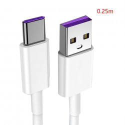 mobile phone data cable fast charge type-c powerbank use 0.25M