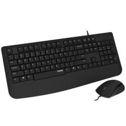 Conjunto de teclado y ratón con cable Rapoo A190
