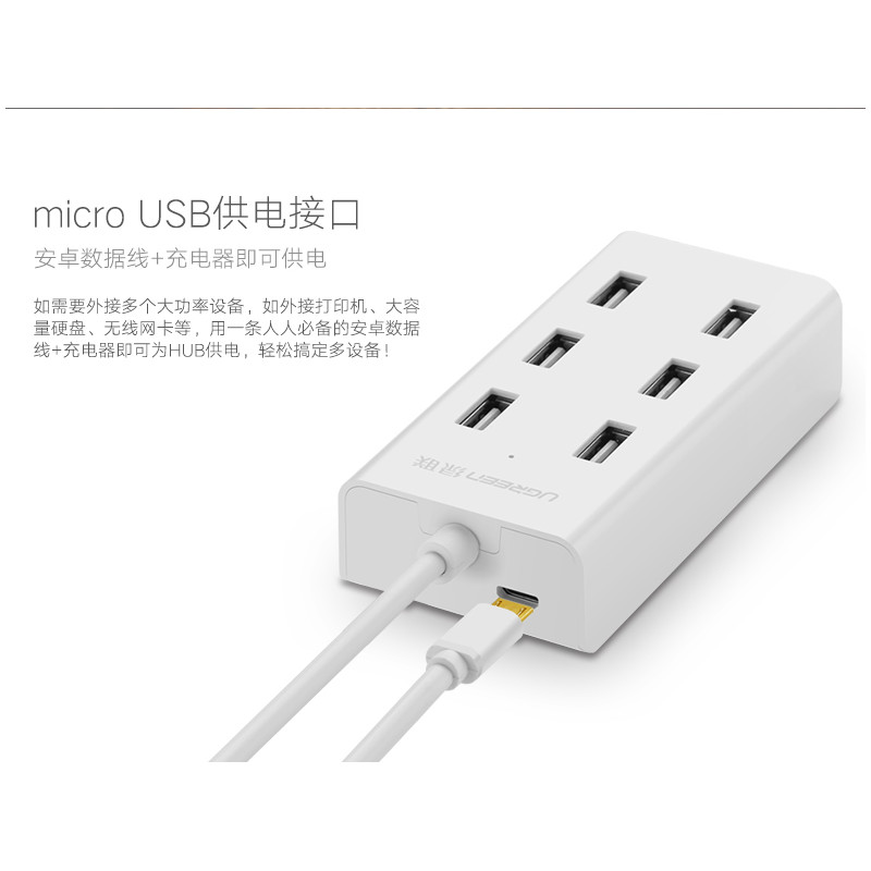 usb 2.0 hub 7 port expansion HUB（50CM）CR130