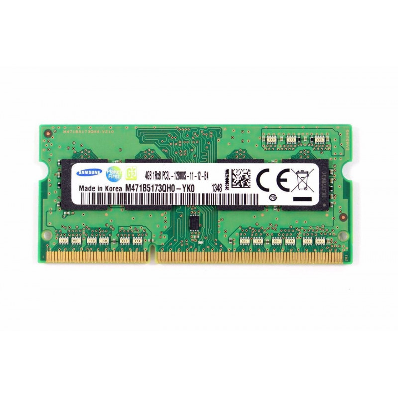 Samsung 4GB PC3L-12800S 1Rx8 204-pins laptopgeheugen SODIMM Samsung 4GB PC3L-12800S 1Rx8 204-pins laptopgeheugen SODIMM