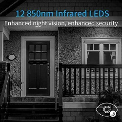 YI Cámara de seguridad para exteriores, 1080p Vigilancia exterior Puerta delantera IP Cámara inteligente con impermeable, WiFi,