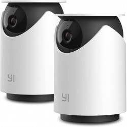 Câmera de segurança para animais de estimação YI 2 peças, 1080p 360 graus inteligente