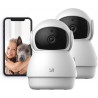 YI Pan-Tilt Security Camera, 360 Degree 2.4G Smart Indoor Pet Dog Cat Cam with Night Vision, 2-Way Audio, Motion Detection, Phon