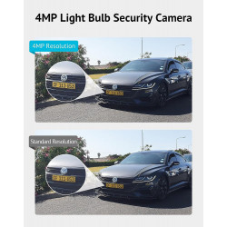 LaView 4MP 灯泡安全摄像机