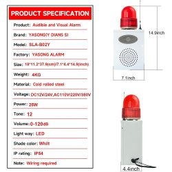 Y DIANS S Wireless Remote Control Alarm