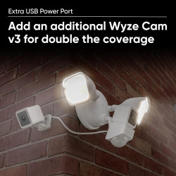 Projecteur Wyze Cam avec LED 2600 lumens