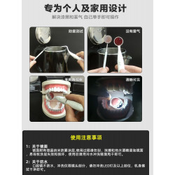 dentes com luz antiembaçante dentista dental