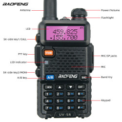 Talkie-walkie radio bidirectionnel Baofeng 2PC