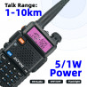 2PC Baofeng tweerichtingsradio walkietalkie