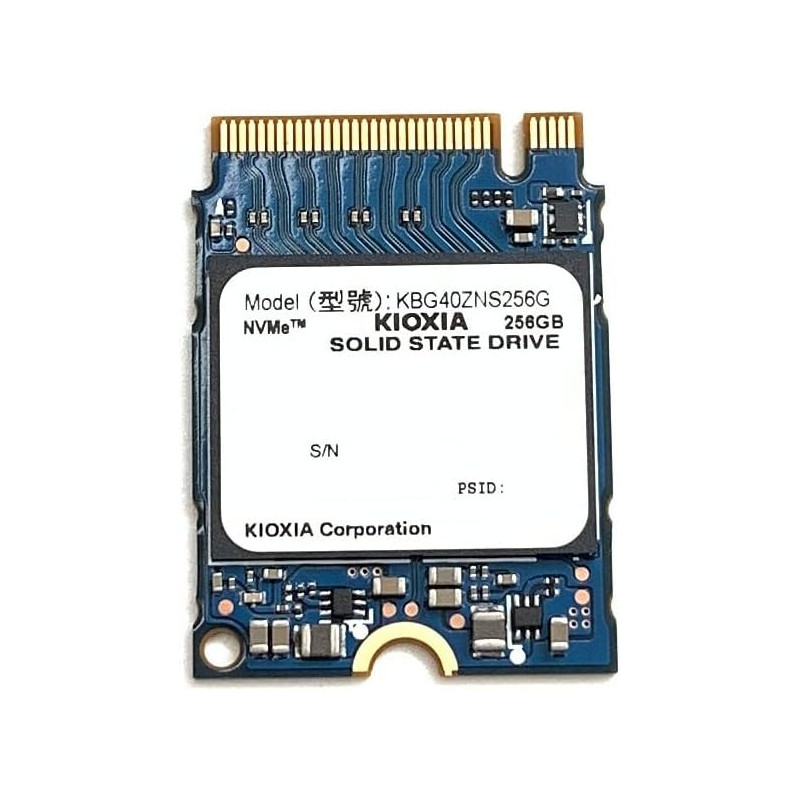 SSD Kioxia 256 GB M.2 2230 30 mm NVMe PCIe SSD Kioxia 256 GB M.2 2230 30 mm NVMe PCIe