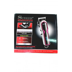 Atacado - Máquina de cortar cabelo recarregável Surker SK-6001