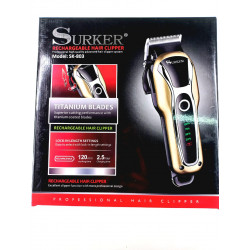 Atacado - Máquina de cortar cabelo recarregável Surker SK-803