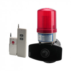 Alarme de som e luz com controle remoto sem fio YH-80