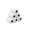 Papel térmico de 80 mm x 75 mm.