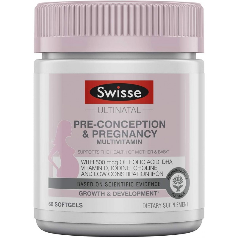 Swisse Premium Ultinatal Preconception & Prenatal Multivitamin